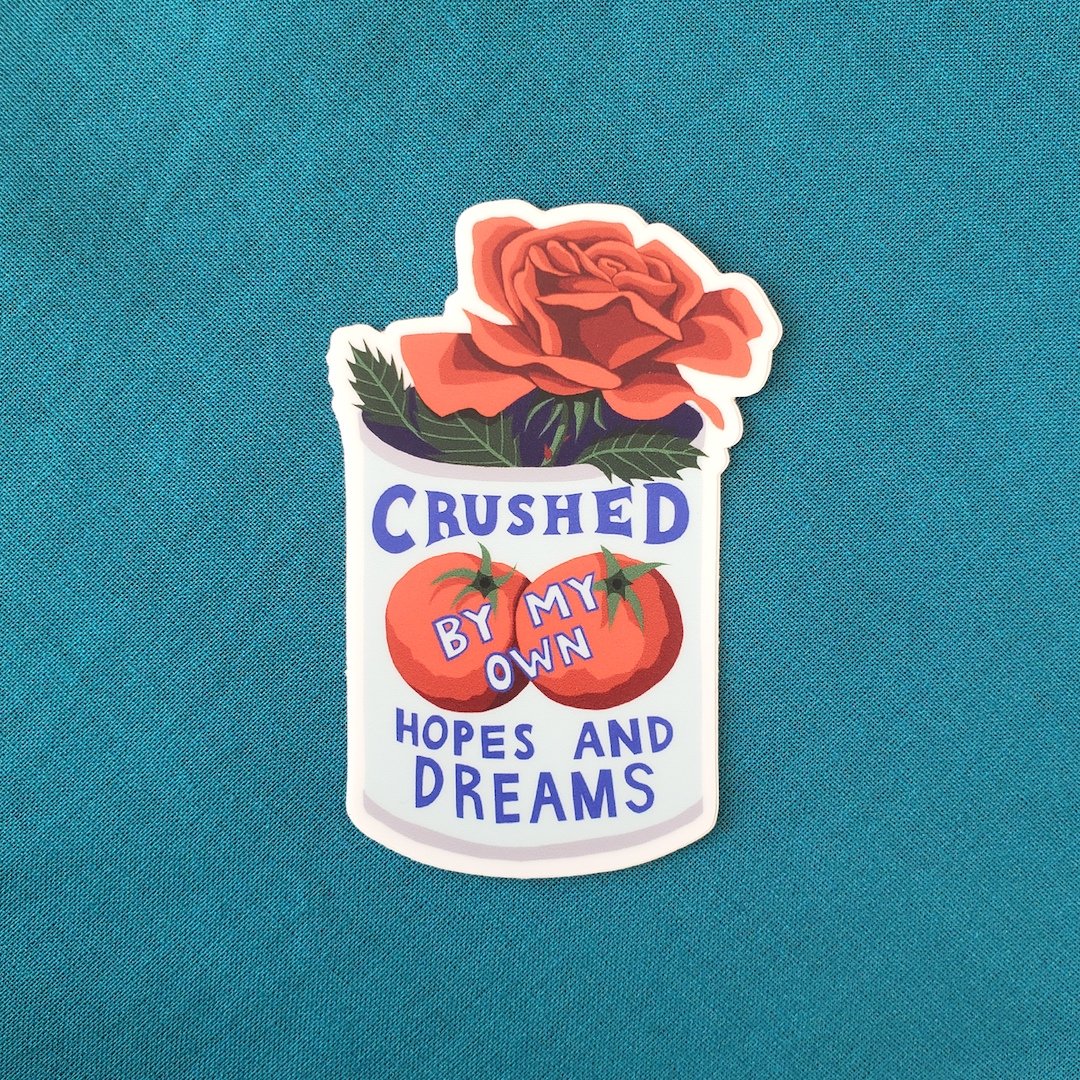 Crushed Sticker Stay Home Club