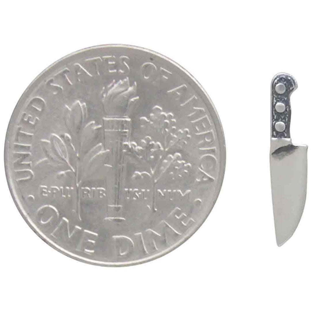 Sterling Silver Knives Earrings