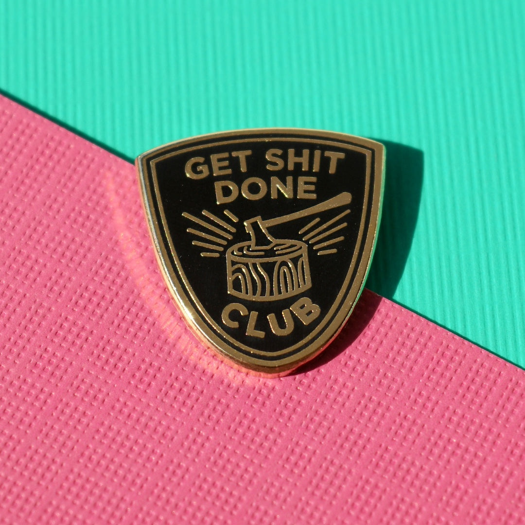 Get Shit Done Pin Paper Parasol Press