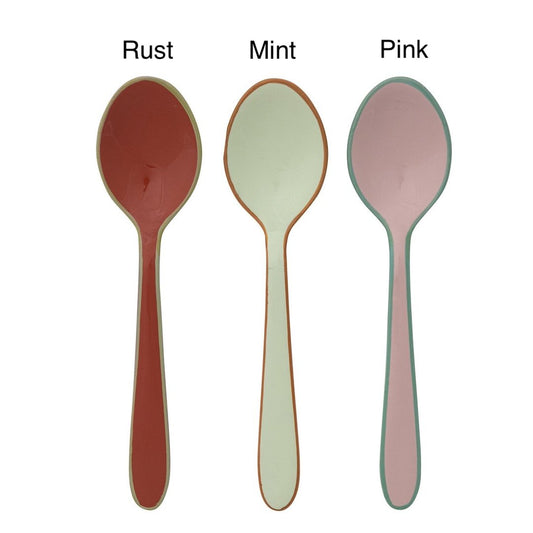 Earth Tone Enameled Spoons Creative Co-Op