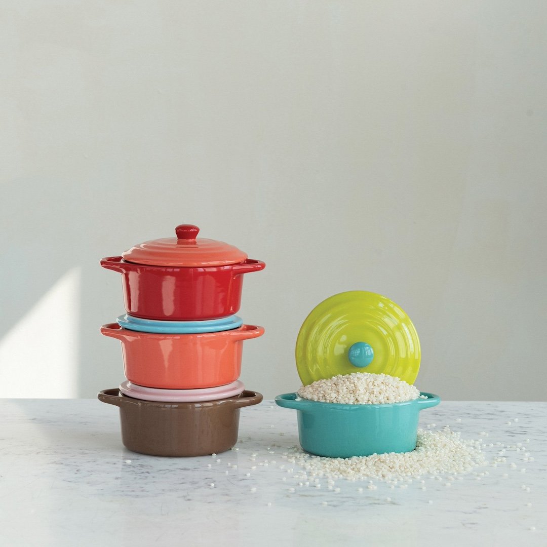 Two-Tone Mini Dutch Oven Creative Co-Op