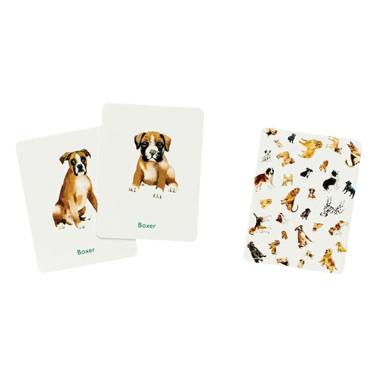 dog memory card game card with a boxer dog on it