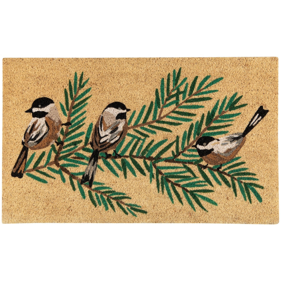 Birds & Boughs Chickadee Doormat
