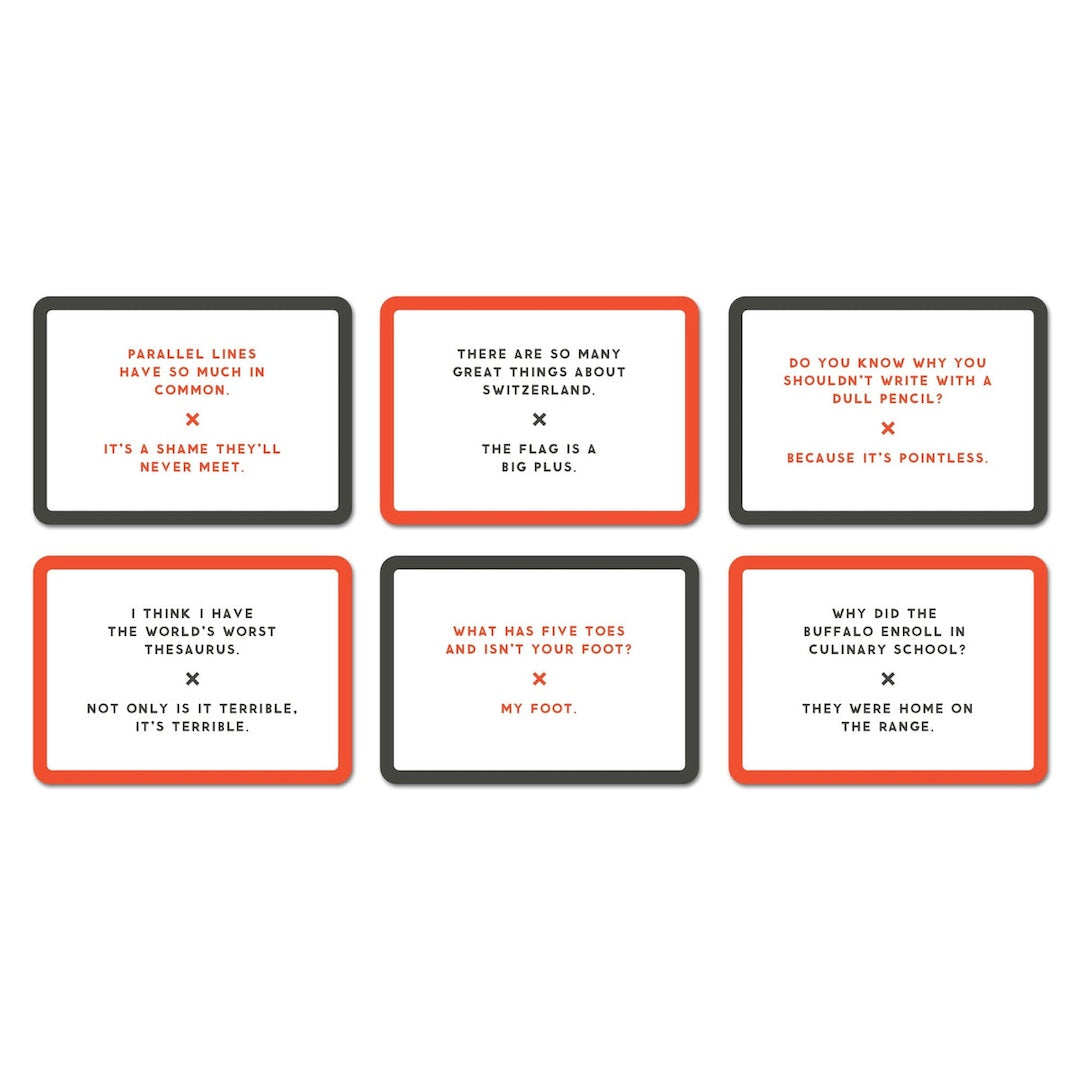 cards that have dad jokes written on them