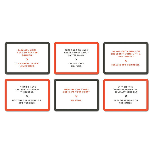 cards that have dad jokes written on them