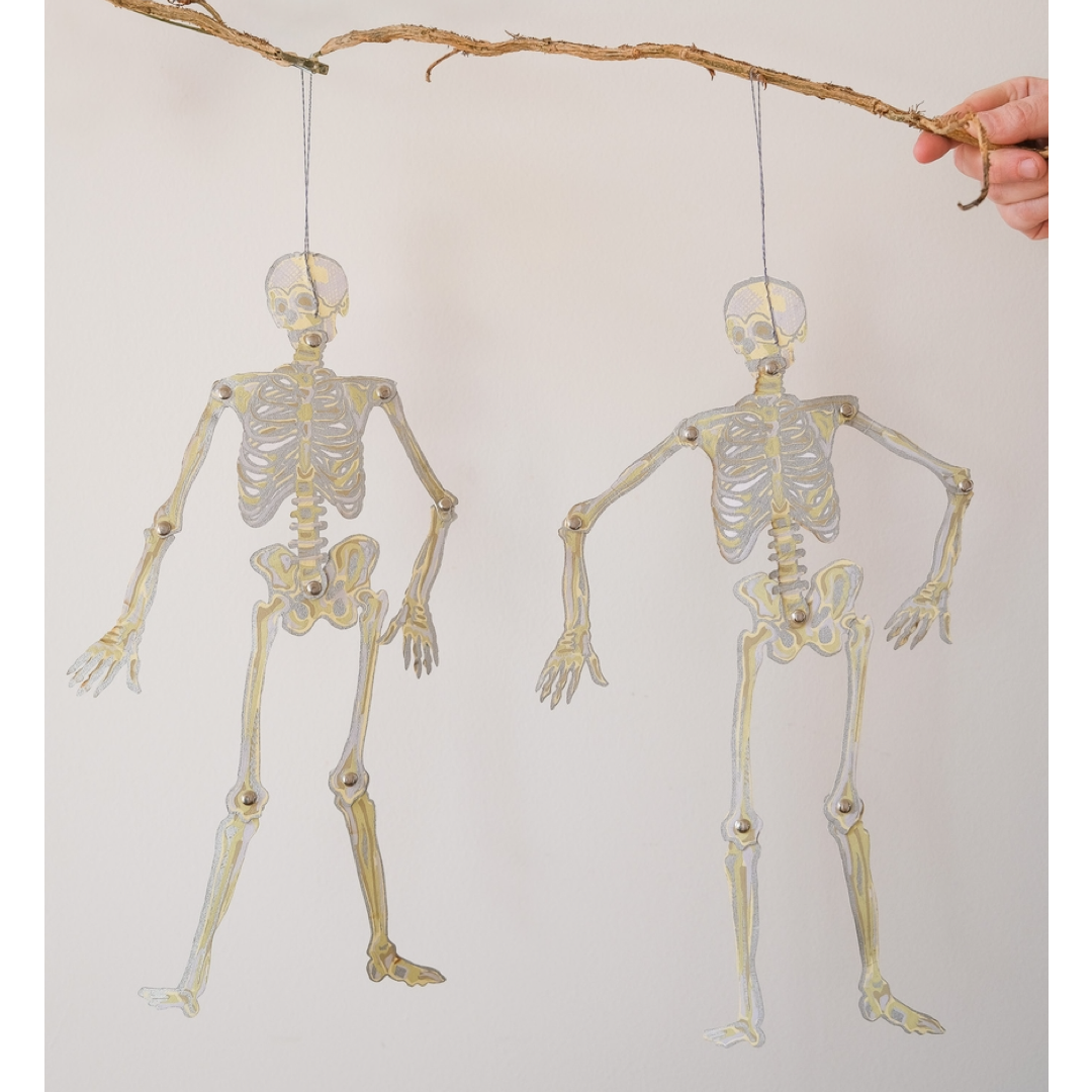 Dancing Skeletons Paper Ornaments