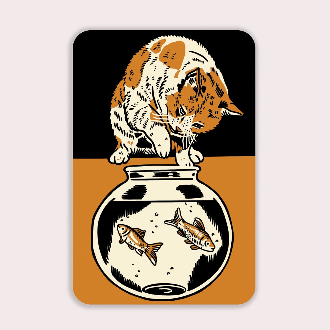 Fishbowl Sticker Stay Home Club