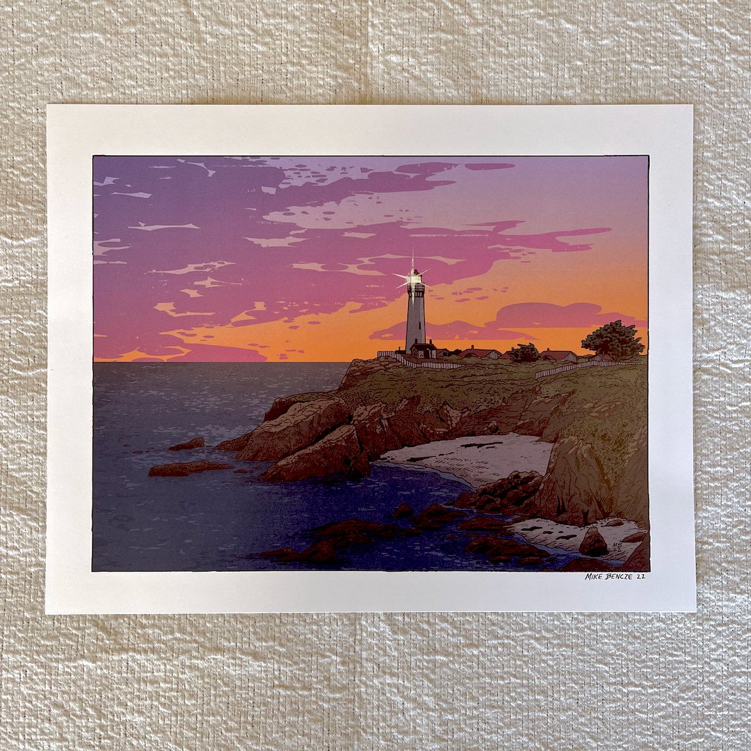 Pigeon Point Print Mike Bencze