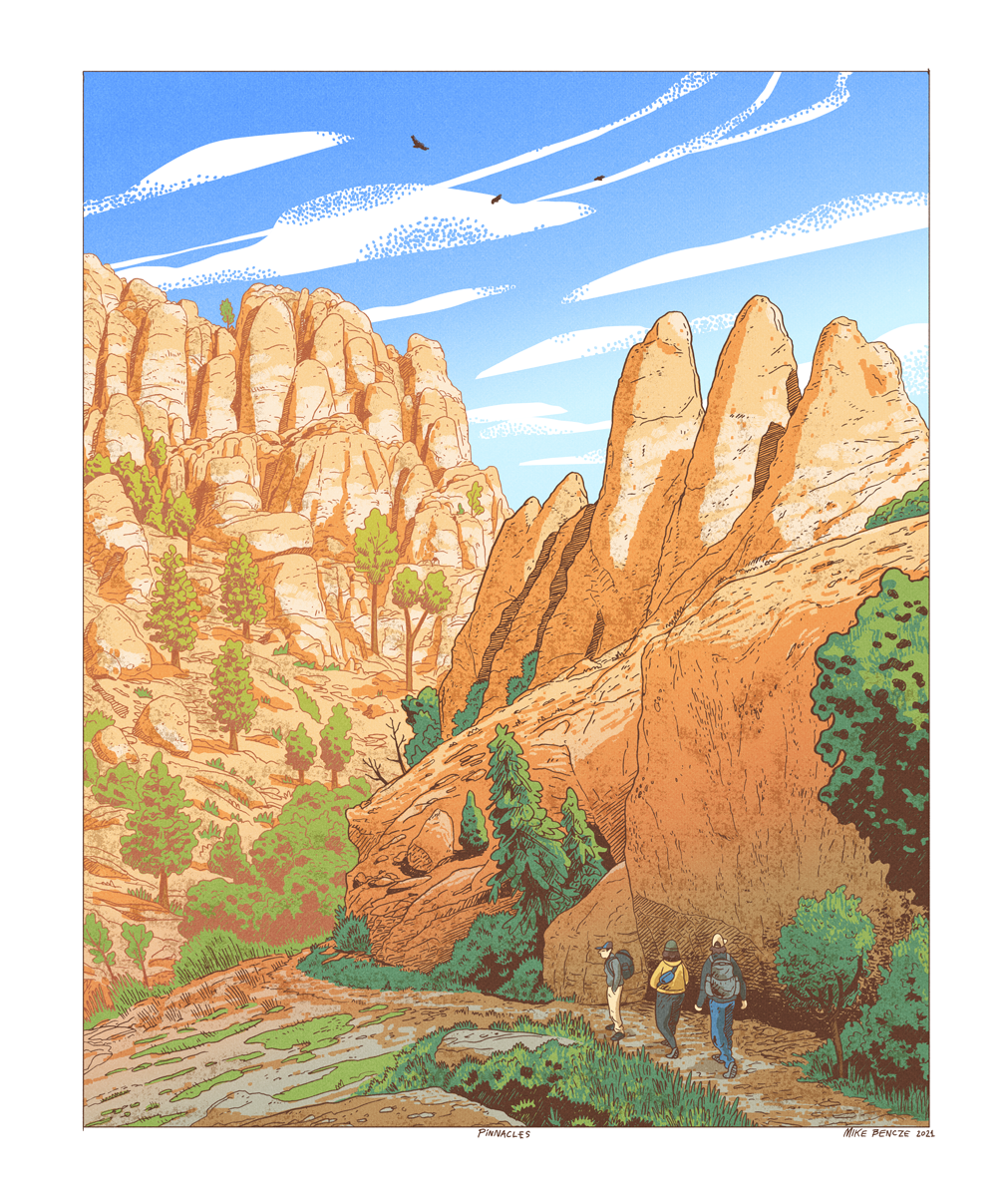 Pinnacles National Park Print Mike Bencze