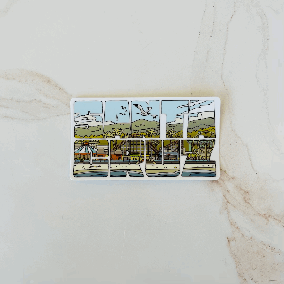 Santa Cruz Boardwalk Sticker Mike Bencze