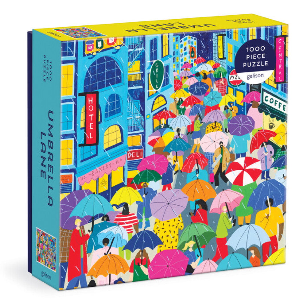 Umbrella Lane 1000 Piece Puzzle Chronicle Books