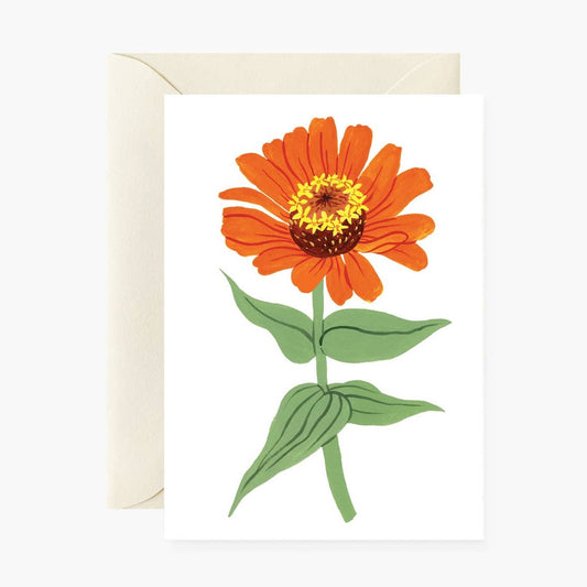 Zinnia Mini Card Botanica Paper Co