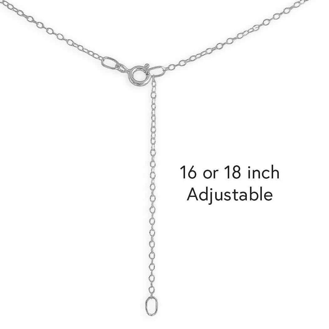 Sterling Silver Whisk Necklace