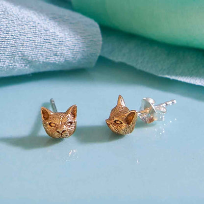Cat Head Earrings