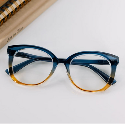 Fiona - Blue/Amber Ombre Readers