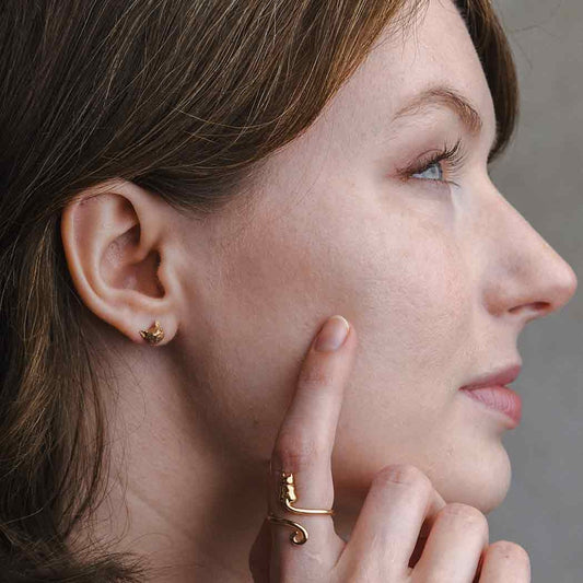 Cat Head Earrings