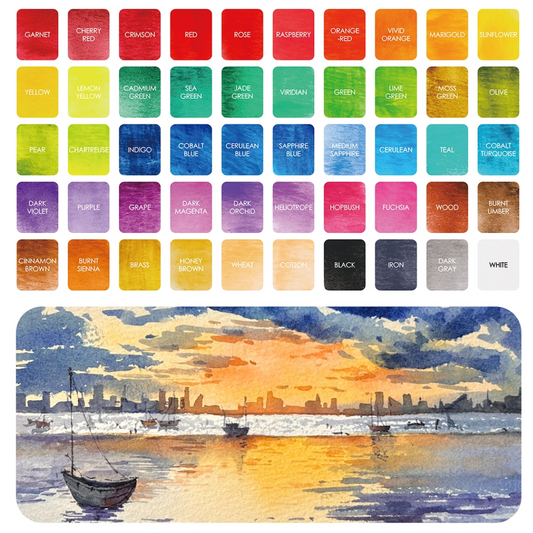 All-In-One 50 Watercolor Set