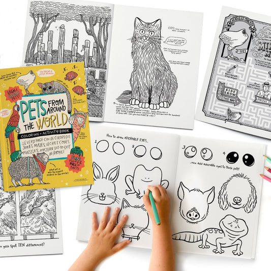 Pets Coloring + Activity Book
