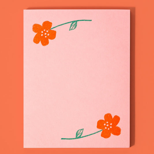 Flower Pair Notepad