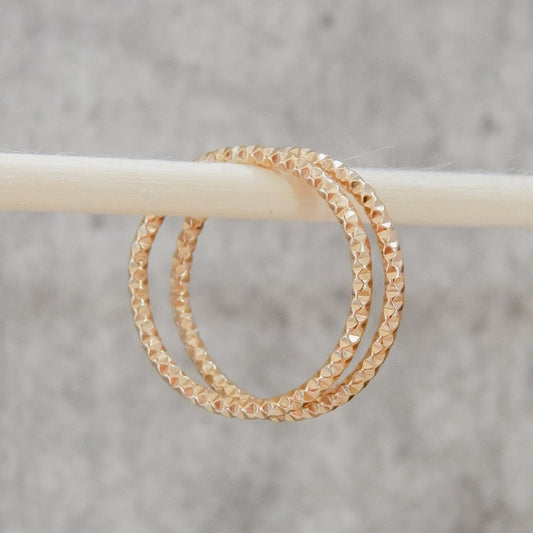 Gold Sparkle Stacking Ring