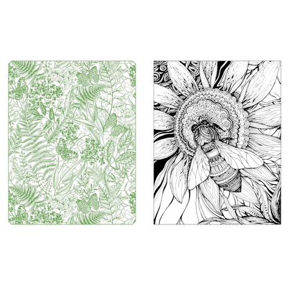 Butterflies, Bees & Dragonflies Coloring Book