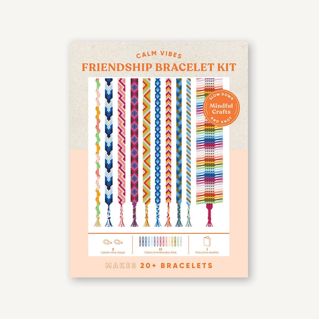 Mindful Crafts: Calm Vibes Friendship Bracelet Kit Chronicle Books