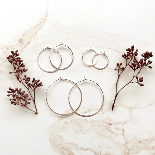 Linda Trent Silver Hoops