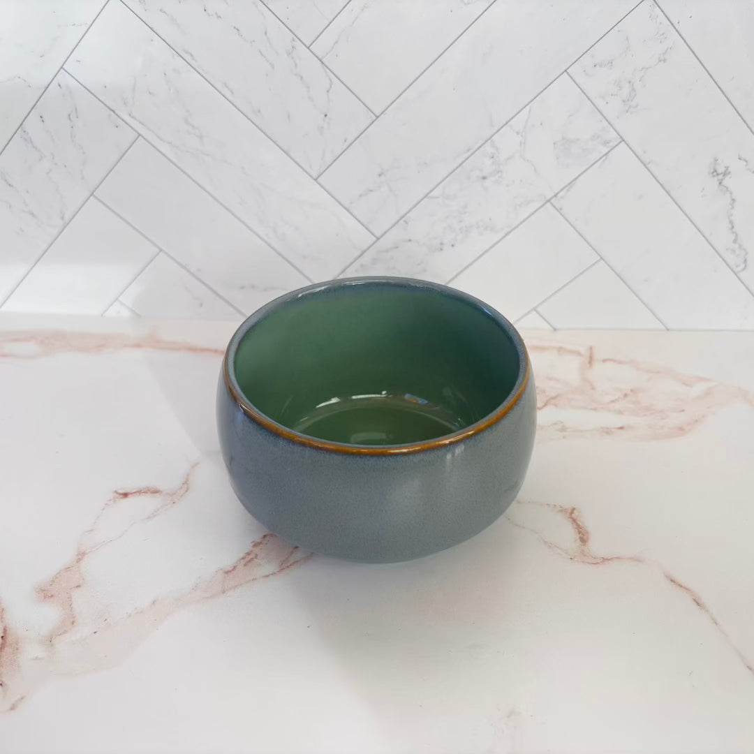 Blue Stoneware Bowl Bloomingville