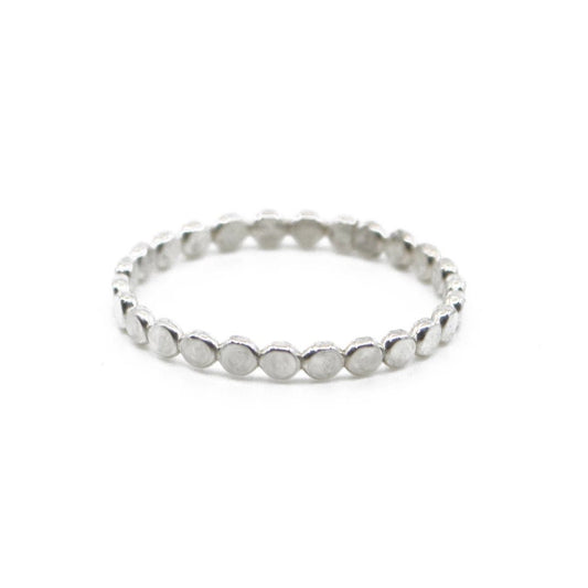 Silver Coin Stacking Ring