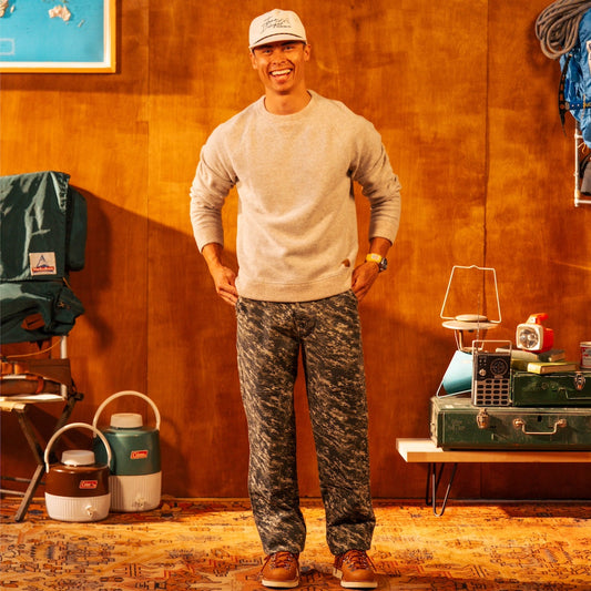 Men's Oatmeal Global Wool Sweater