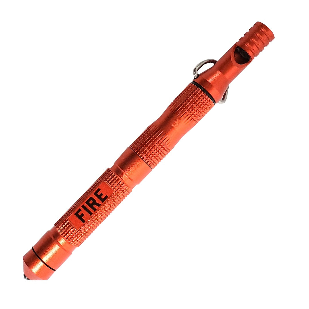 Orange fire starter with 'FIRE' text on a white background