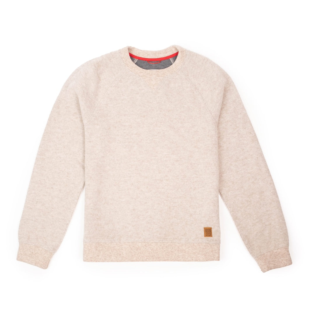 Men's Oatmeal Global Wool Sweater