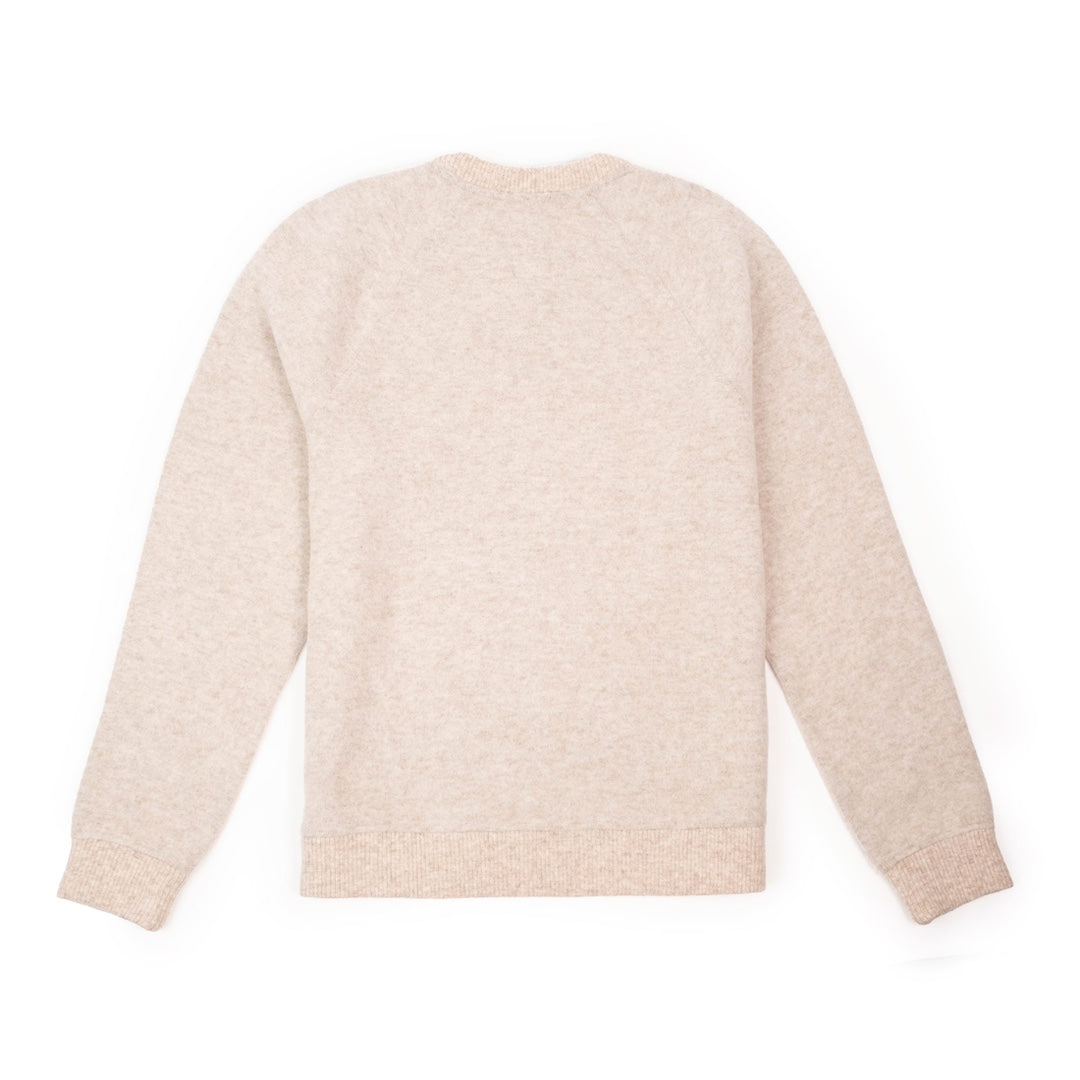 Men's Oatmeal Global Wool Sweater