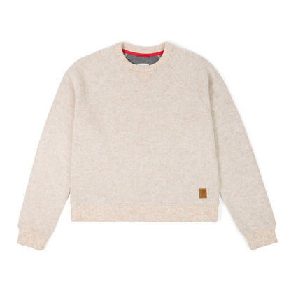 Women's Oatmeal Global Wool Sweater