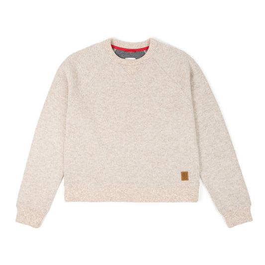 Women's Oatmeal Global Wool Sweater