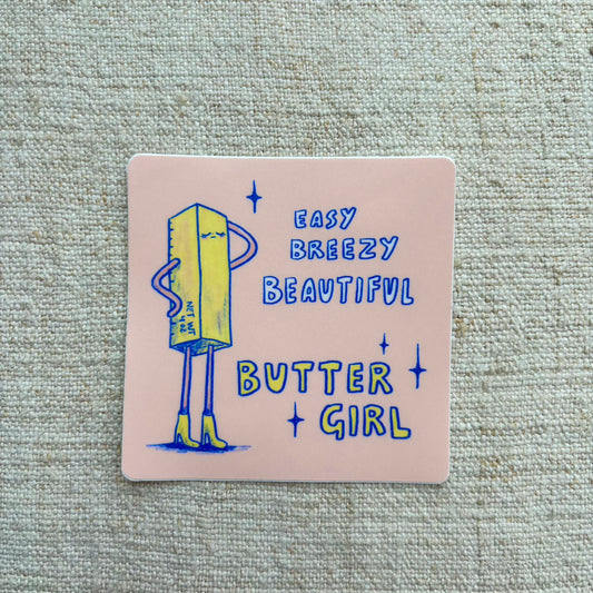 Butter Girl Sticker