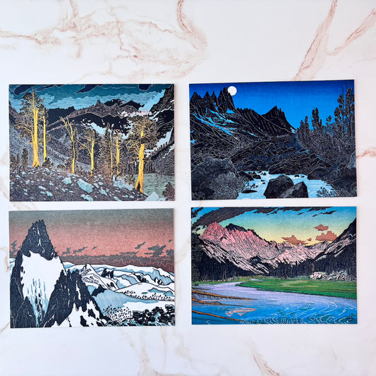 Set of 12 High Sierra Notecards