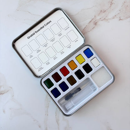 Watercolor Pocket Set Of 12 With Brush