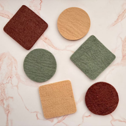 Felt Coasters Gry & Sif