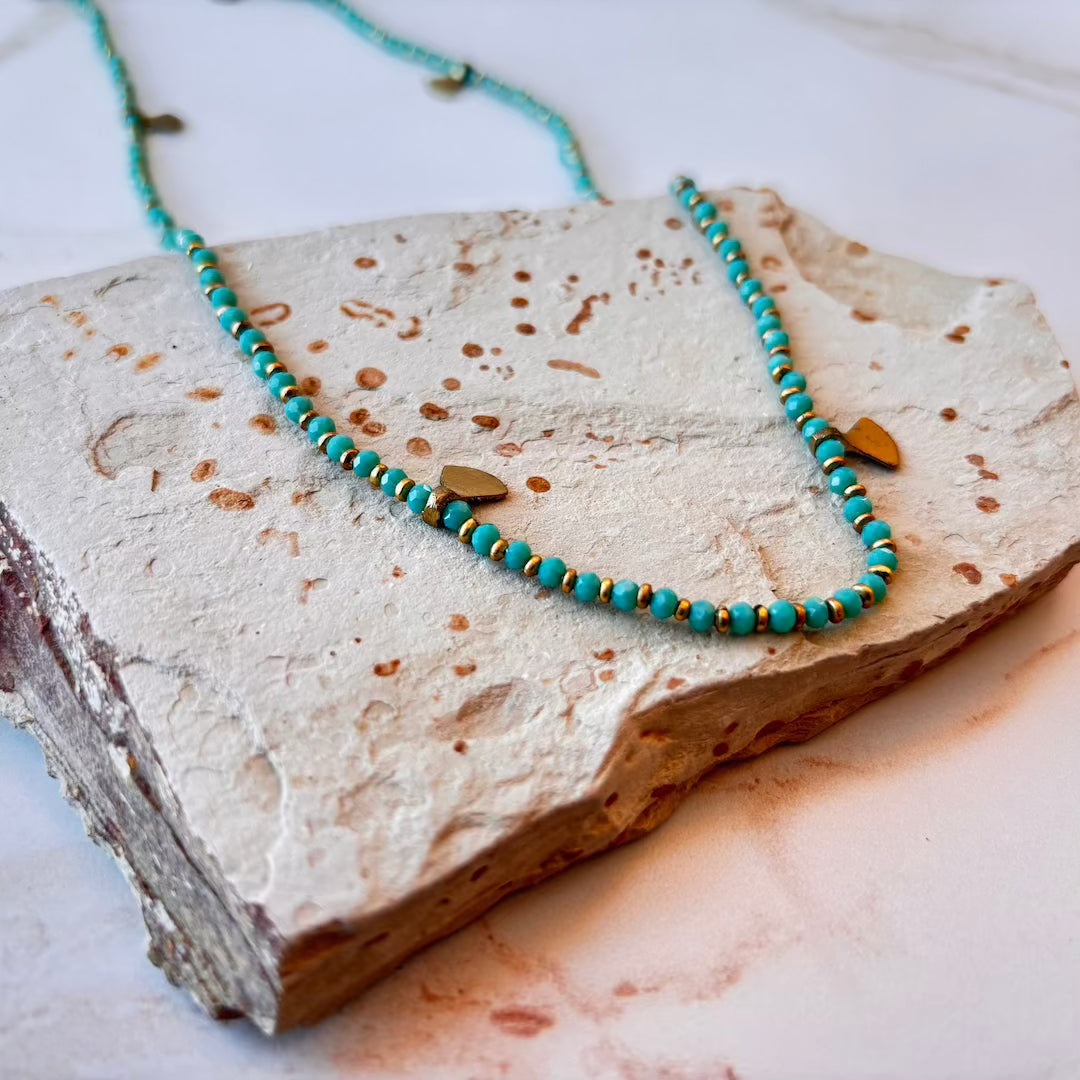 Beaded Fan Necklace Baizaar