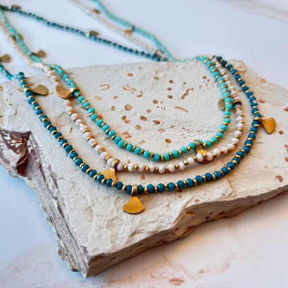 Beaded Fan Necklace Baizaar