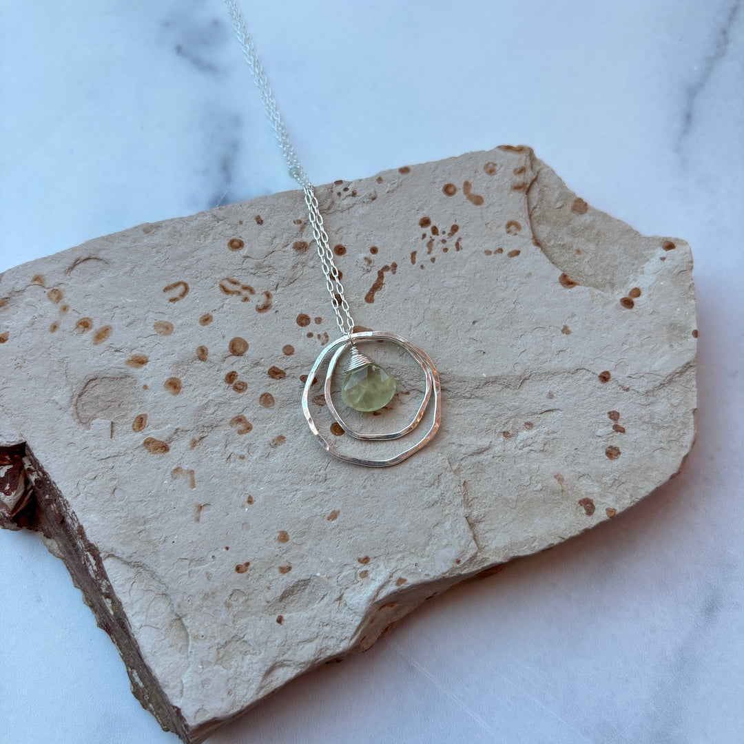 Double Organic Stone Necklace