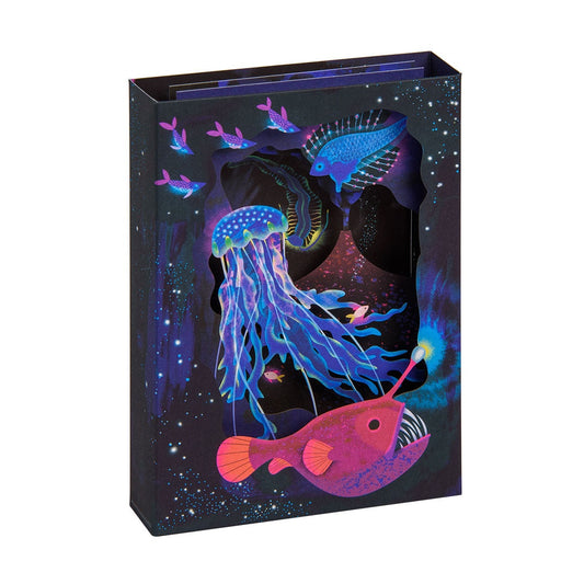 3D greeting card featuring deep sea creatures 
