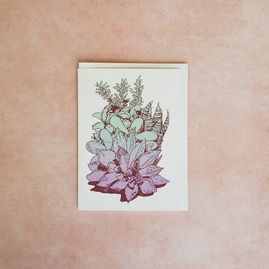 Mike Bencze Succulent Greeting Card