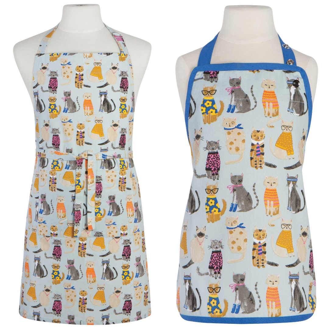Feline Fine Adult & Kids Aprons Now Designs