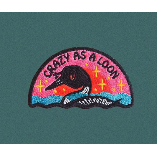 Crazy as a Loon Patch
