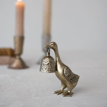 gold duck shaped candle snuffer
