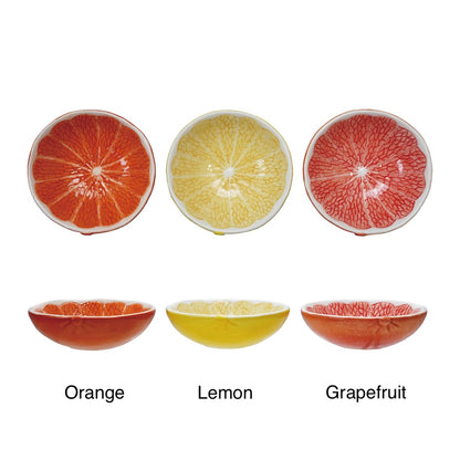 Ceramic Citrus Fruit Shaped Bowl