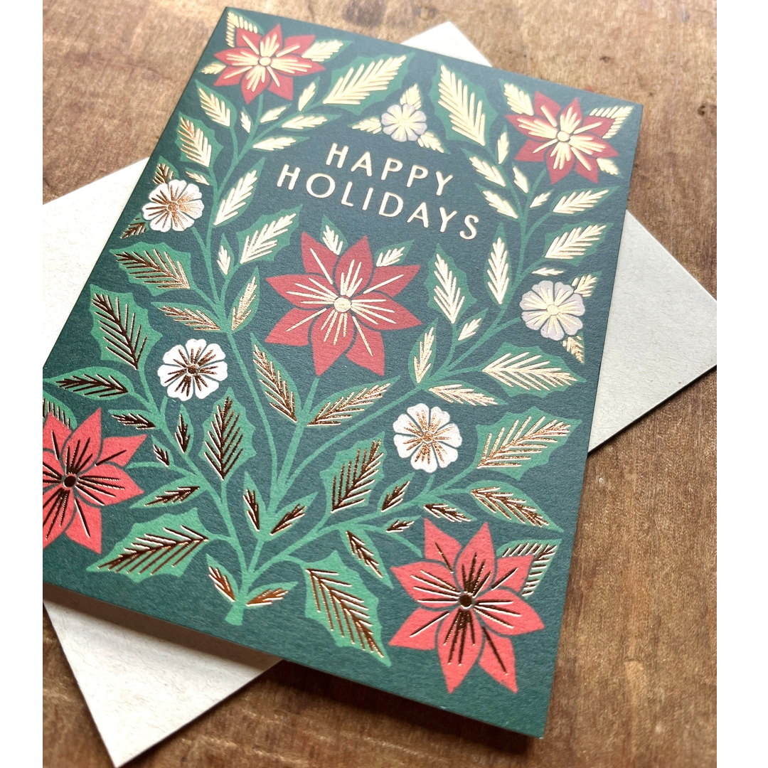 Poinsettia Holiday Box Card Set Katharine Watson