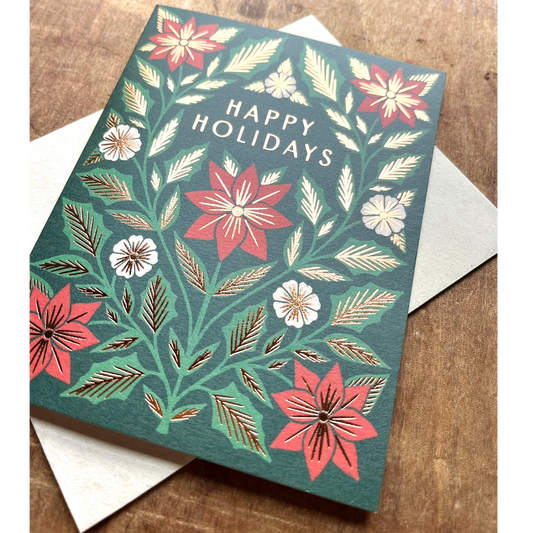Poinsettia Holiday Box Card Set Katharine Watson